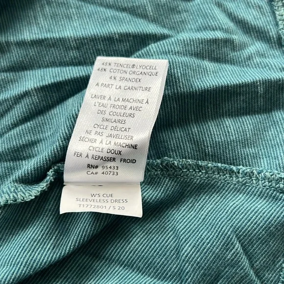 Toad&Co Cue Wrap Sleeveless Dress In Hydro Color . Size Large - Picture 9 of 11